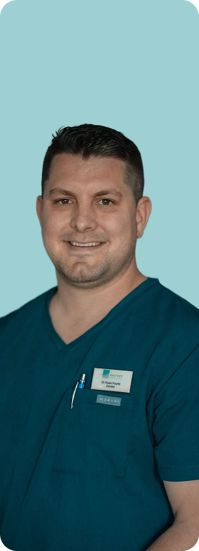 Dr Ruan Fourie at Mathee Dental Studio
