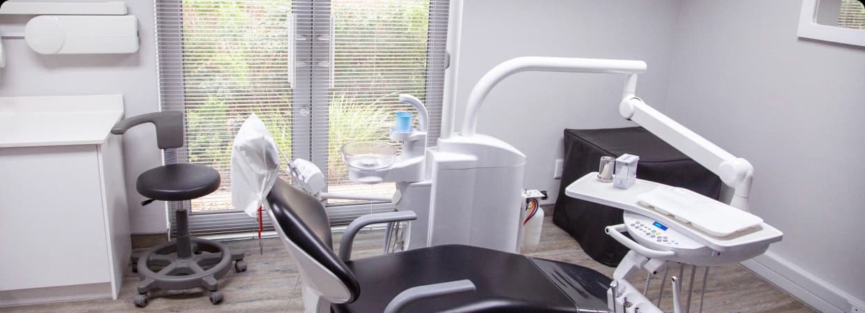 Dental clinic interior at Mathee Dental Studio, Somerset West